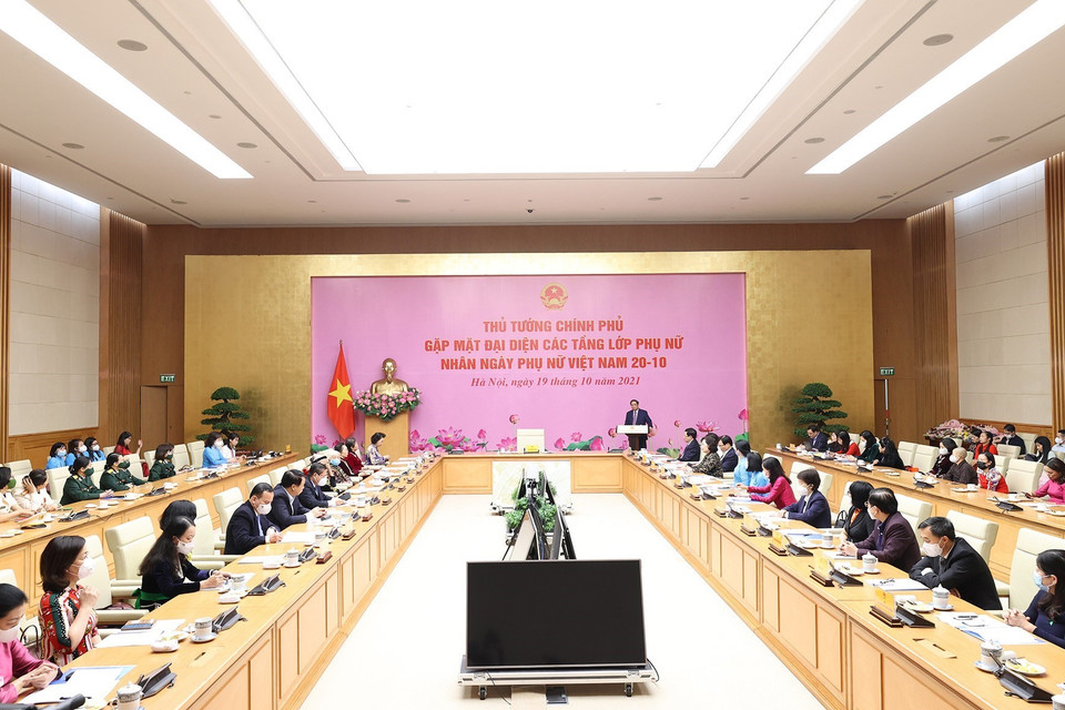  Quang cảnh cuộc gặp. (Ảnh: Dương Giang/TTXVN)