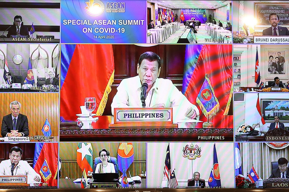 Tổng thống Philippines Rodrigo Duterte phát biểu. (Ảnh: Thống Nhất/TTXVN)