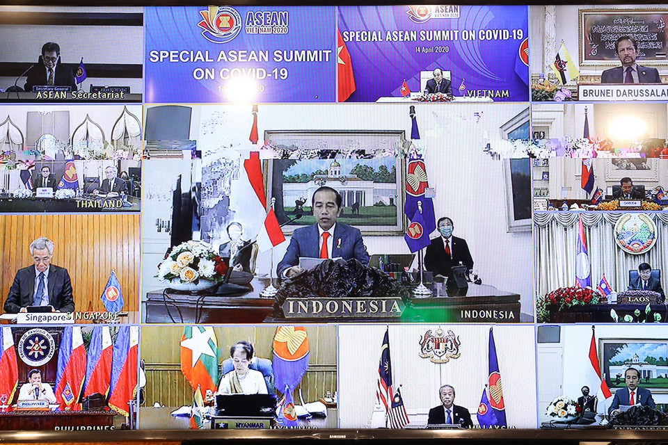 Tổng thống Indonesia Joko Widodo phát biểu. (Ảnh: Thống Nhất/TTXVN)