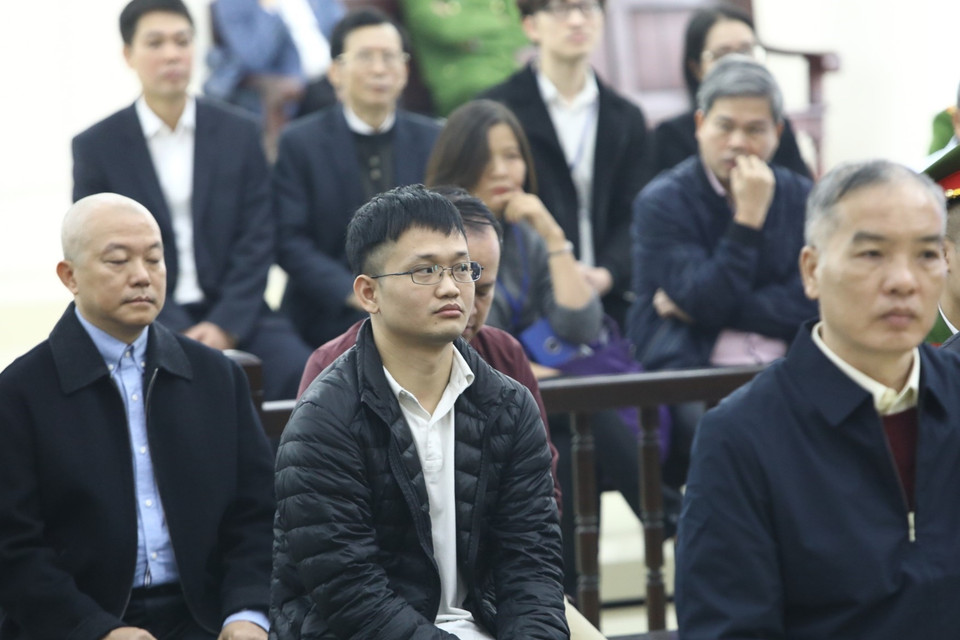 Các bị cáo tại phiên tòa. (Ảnh: Văn Điệp/TTXVN)