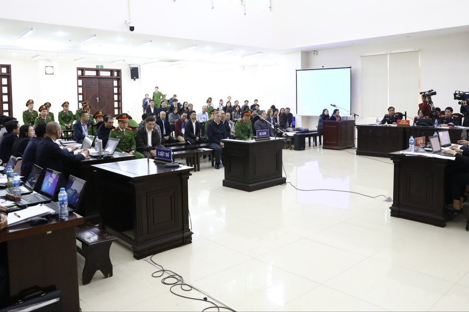 Quang cảnh phiên tòa. (Ảnh: Văn Điệp/TTXVN)