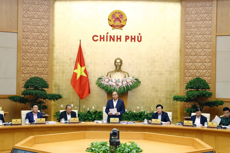 Thủ tướng Nguyễn Xuân Phúc phát biểu khai mạc. (Ảnh: Thống Nhất/TTXVN)