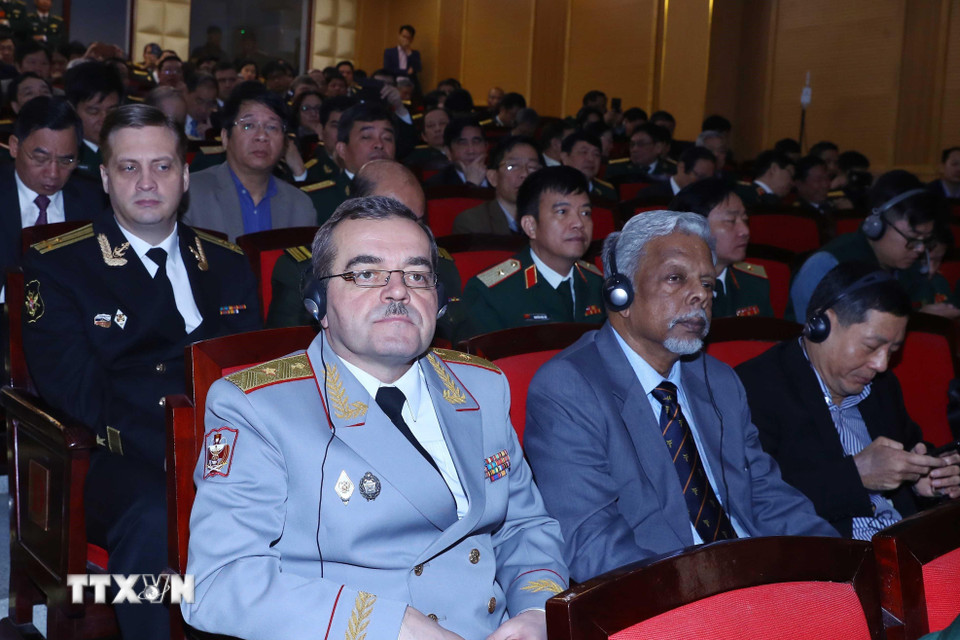 Các đại biểu dự lễ kỷ niệm. (Ảnh: Thống Nhất/TTXVN)