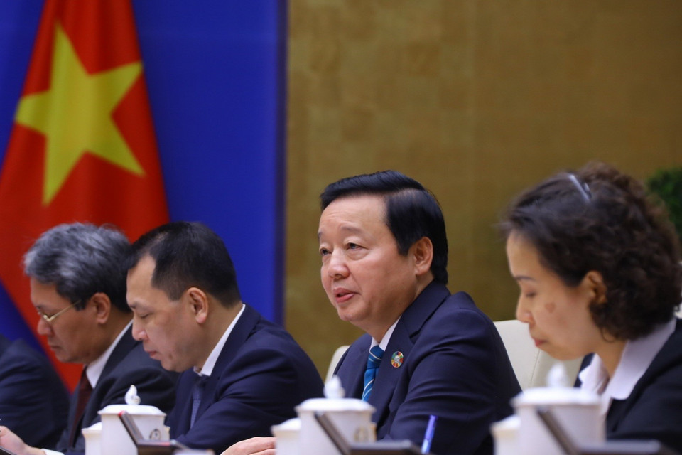 Phó Thủ tướng Trần Hồng Hà phát biểu. (Ảnh: Văn Điệp/TTXVN)