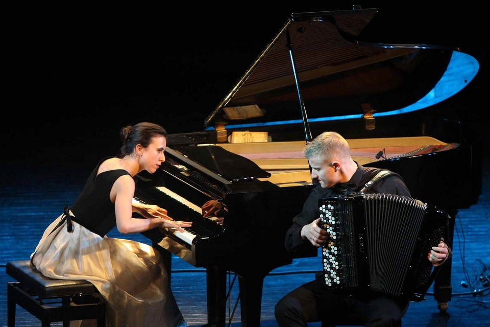 Đại sứ quán Italy tại Việt Nam phối hợp cùng Quỹ IBLA tổ chức hòa nhạc đặc biệt nhân kỷ niệm 45 năm thiết lập quan hệ ngoại giao Việt Nam-Italy, Hà Nội, 16/3/2018. (Ảnh: Thanh Tùng/TTXVN)