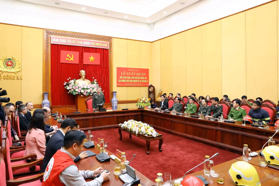 Quang cảnh buổi lễ. (Ảnh: Phạm Kiên/TTXVN)
