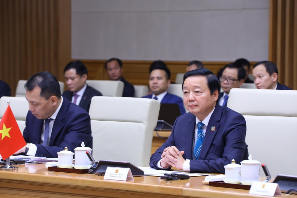 Phó Thủ tướng Trần Hồng Hà tại khóa họp. (Ảnh: Văn Điệp/TTXVN)