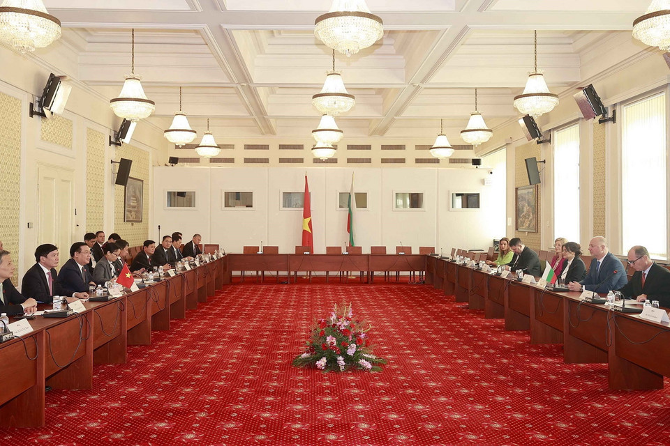 Quang cảnh hội đàm. (Ảnh: Doãn Tấn/TTXVN)