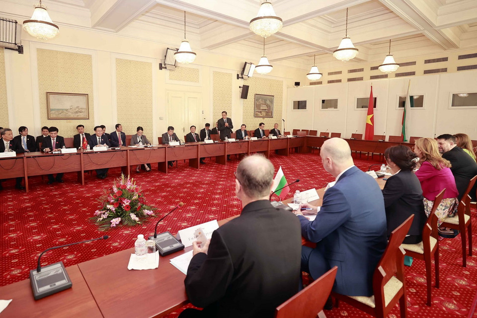 Quang cảnh hội đàm. (Ảnh: Doãn Tấn/TTXVN)