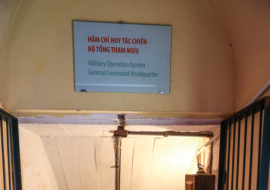 Hầm chỉ huy Tác chiến T1 là công trình Sở chỉ huy tác chiến của Bộ Tổng Tham mưu. Đây là công trình giữ vai trò đặc biệt quan trọng của cơ quan quân sự tối cao của Đảng, của nhà nước để chỉ huy toàn quân. (Ảnh: Minh Sơn/Vietnam+)