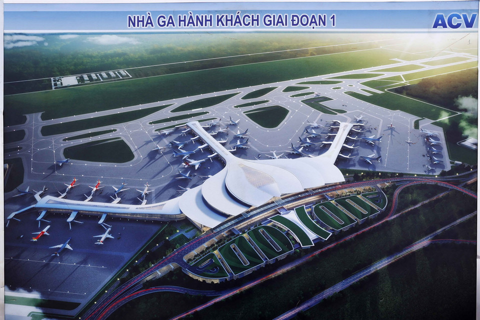 Dự án đầu tư xây dựng Cảng hàng không quốc tế Long Thành. (Ảnh: Doãn Tấn/TTXVN)