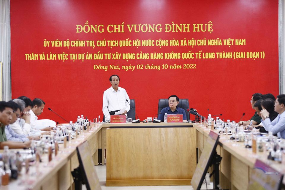 Phó Thủ tướng Chính phủ Lê Văn Thành phát biểu. (Ảnh: Doãn Tấn/TTXVN)