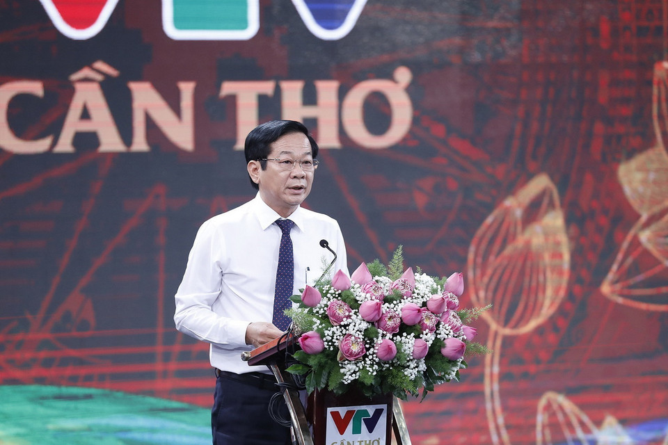 Bí thư Tỉnh ủy Kiên Giang Đỗ Thanh Bình phát biểu. (Ảnh: Dương Giang/TTXVN)