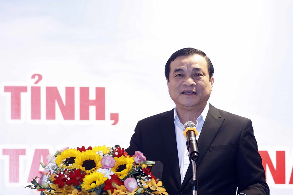 Ông Phan Việt Cường, Ủy viên Trung ương Đảng, Bí thư tỉnh ủy Quảng Nam phát biểu. (Ảnh: Thống Nhất/TTXVN)