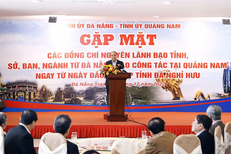 Chủ tịch nước Nguyễn Xuân Phúc phát biểu. (Ảnh: Thống Nhất/TTXVN)