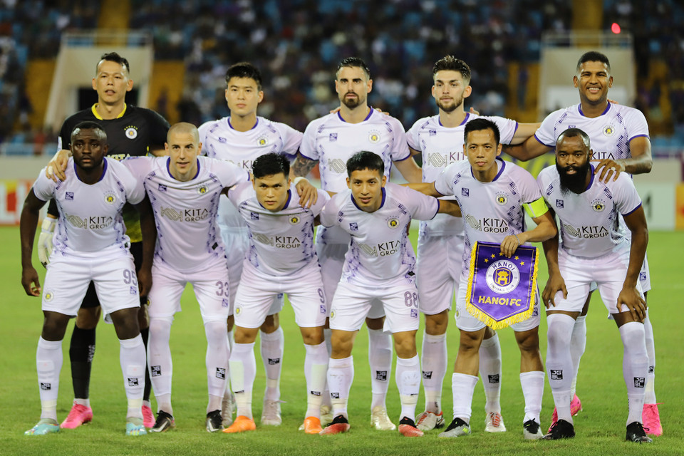 Câu lạc bộ Hà Nội FC đăng ký đủ cả 6 ngoại binh (bao gồm một suất châu Á) trong đội hình tham dự AFC Champions League. (Ảnh: Việt Anh/Vietnam+)