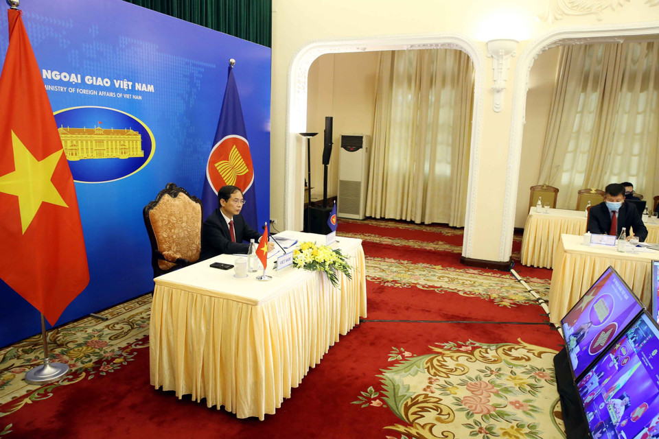 Các Bộ trưởng sẽ xem xét, thông qua nhiều văn kiện quan trọng tại Hội nghị Bộ trưởng Ngoại giao ASEAN lần thứ 54. (Ảnh: Phạm Kiên/TTXVN)