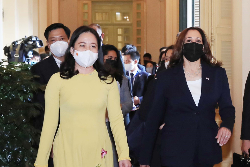 Phó Tổng thống Hợp chúng quốc Hoa Kỳ Kamala Harris sẽ thăm Việt Nam từ ngày 24-26/8, theo lời mời của Phó Chủ tịch nước Võ Thị Ánh Xuân. (Ảnh: Trọng Đức/TTXVN)