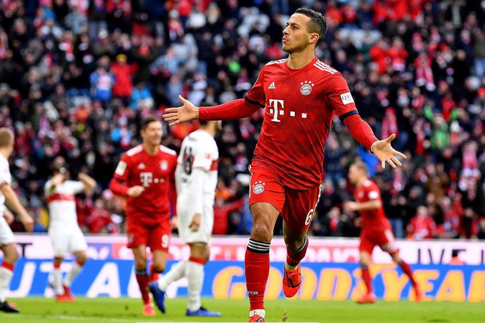 ...khi Thiago ghi bàn mở tỷ số 1-0 ở ngay phút thứ 5.