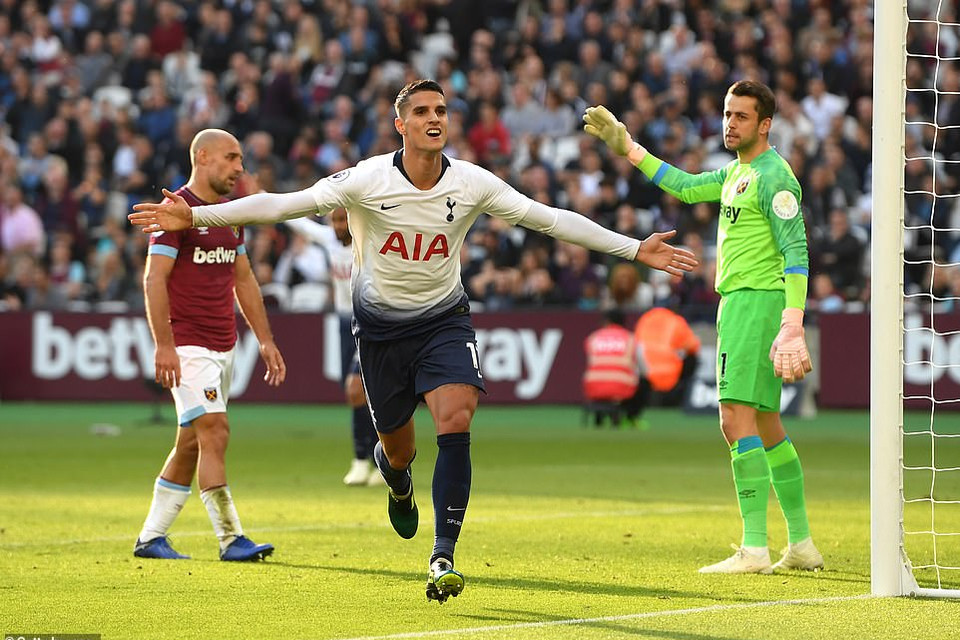 Tottenham cũng có 3 điểm nhờ công của Erik Lamela trong chuyến làm khách trên sân của West Ham.