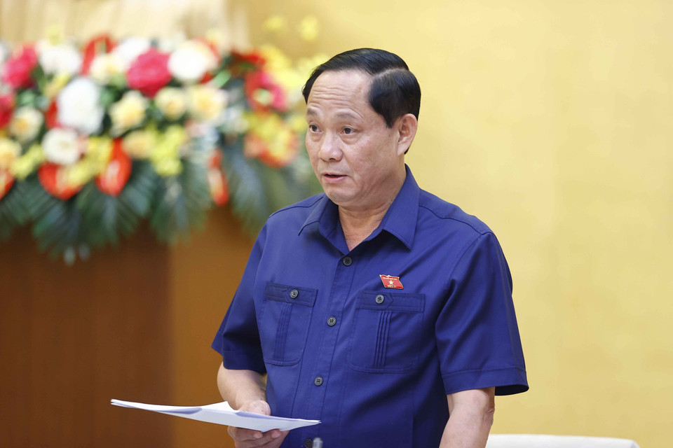 Phó Chủ tịch Quốc hội Trần Quang Phương phát biểu. (Ảnh: Doãn Tấn/TTXVN)