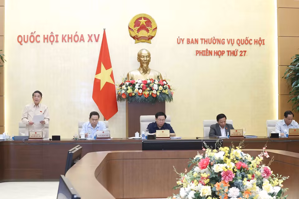 Phó Chủ tịch Quốc hội Nguyễn Đức Hải phát biểu. (Ảnh: Doãn Tấn/TTXVN)