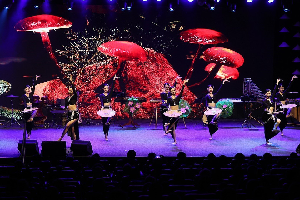 Chương trình giao lưu văn hoá nghệ thuật Việt Nam-Brazil. (Ảnh: Dương Giang/TTXVN)