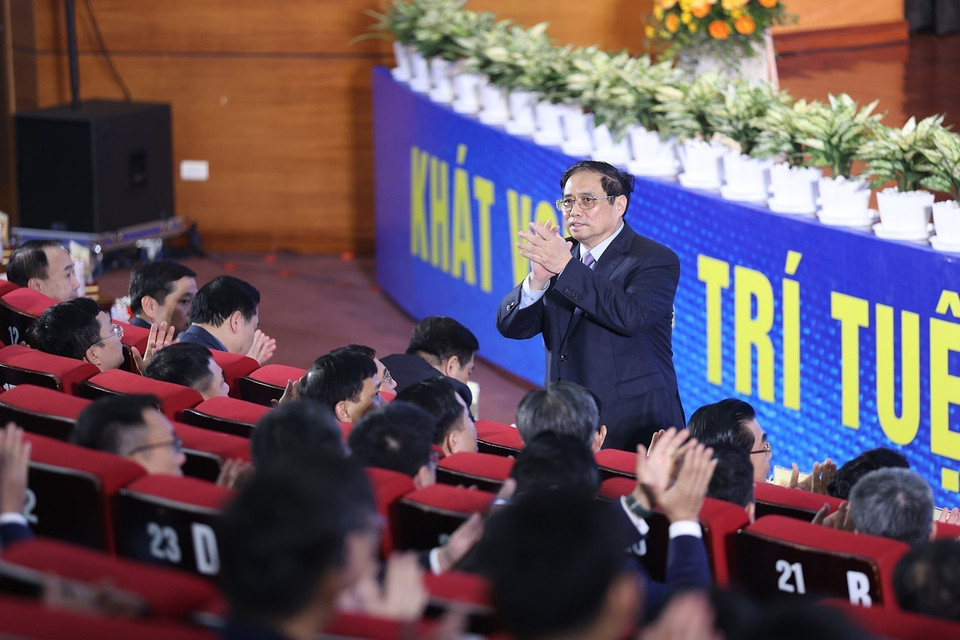 Thủ tướng Phạm Minh Chính tại hội nghị. (Ảnh: Dương Giang/TTXVN)