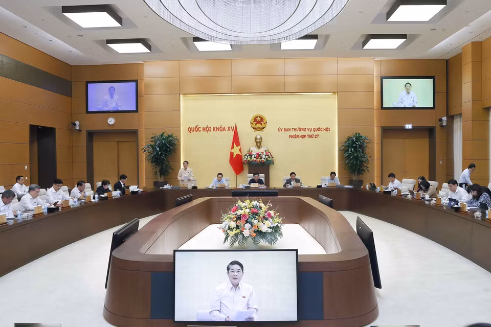 Phó Chủ tịch Quốc hội Nguyễn Đức Hải phát biểu. (Ảnh: Doãn Tấn/TTXVN)