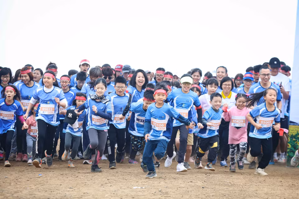 Giải 'Chạy về phía mặt trời – Run to the Sun 2023' chỉ là một trong nhiều hoạt động thể dục thể thao tại Tập đoàn TH. (Ảnh: PV/Vietnam+) 