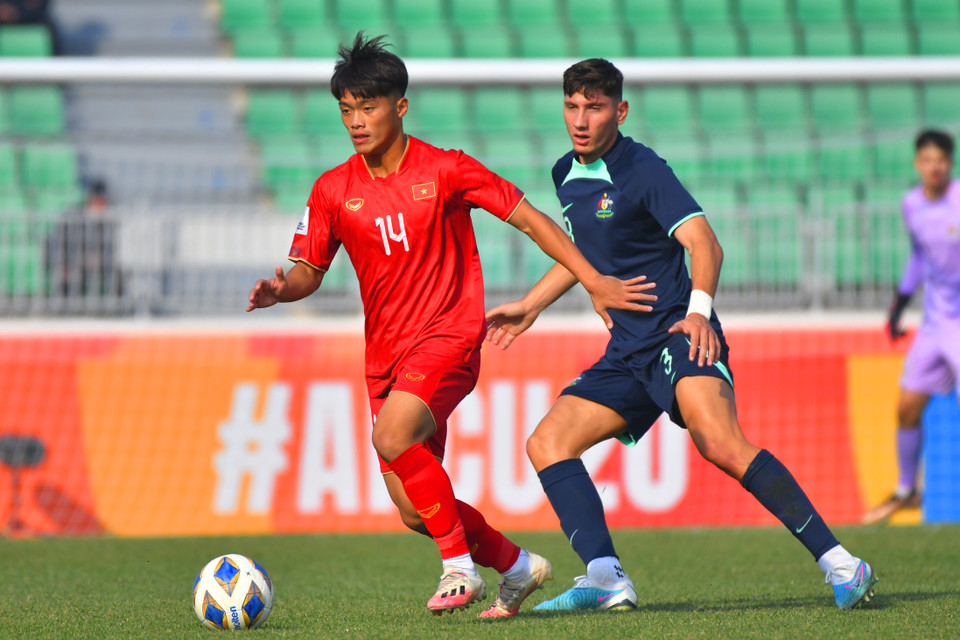 Dù bị đánh giá thấp hơn đối thủ, song U20 Việt Nam thi đấu đầy chủ động, cho thấy đã có những sự chuẩn bị kỹ càng cho trận đấu cũng như giải đấu cấp độ châu Á. (Ảnh: AFC)