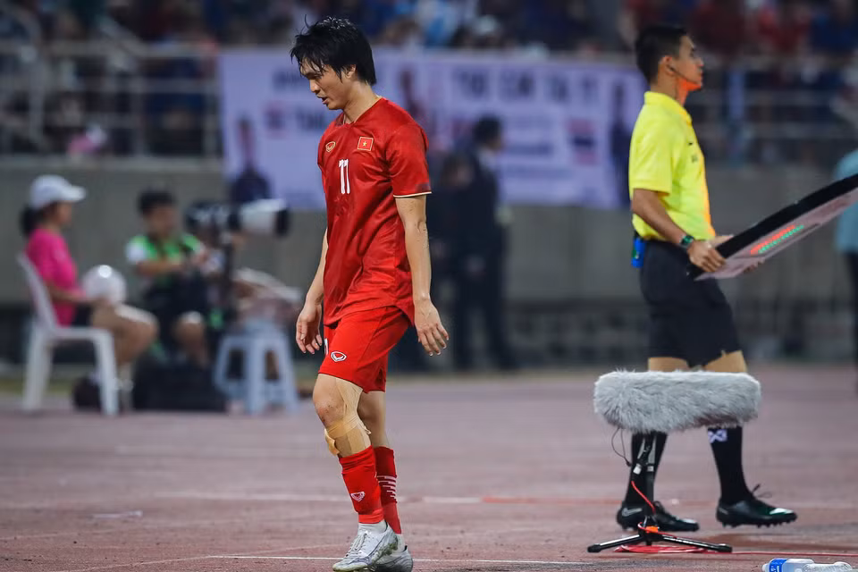 Tỷ số 1-0 được giữ nguyên cho đến hết 90 phút thi đấu khiến đội tuyển Việt Nam đánh mất chiếc cúp vô địch AFF Cup 2022. (Ảnh: PV/Vietnam+) 