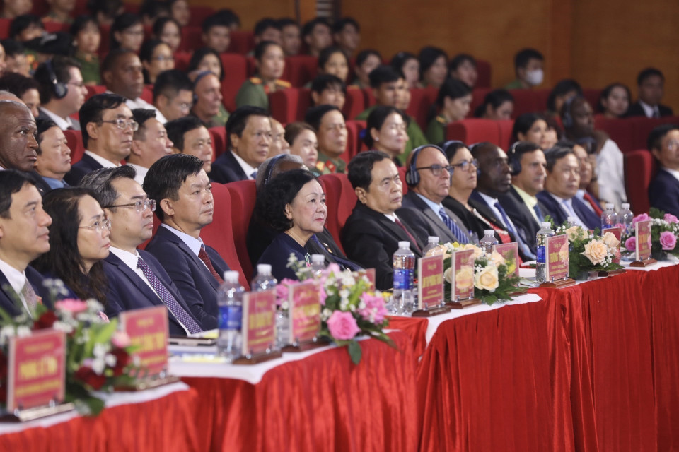 Các đại biểu tham dự Lễ Kỷ niệm. (Ảnh: Minh Quyết/TTXVN)