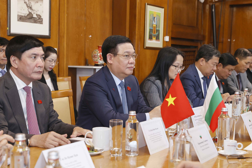 Chủ tịch Quốc hội Vương Đình Huệ phát biểu. (Ảnh: Doãn Tấn/TTXVN)