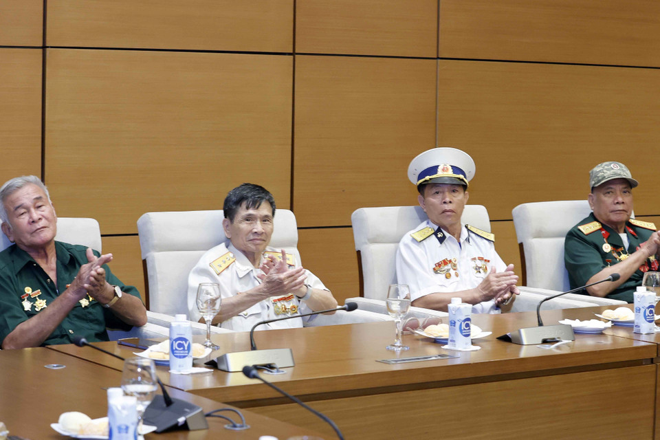 Quang cảnh buổi gặp mặt. (Ảnh: Doãn Tấn/TTXVN)