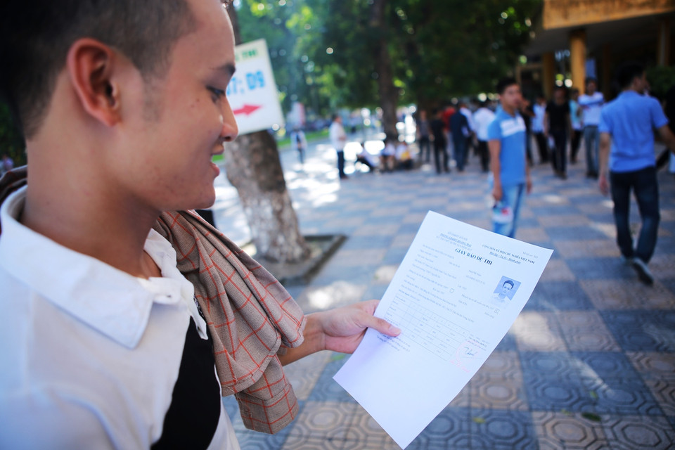 Cả nước có 38 cụm thi quốc gia do các trường đại học chủ trì và 61 cụm thi tỉnh do các địa phương chủ trì. (Ảnh: Minh Sơn/Vietnam+)