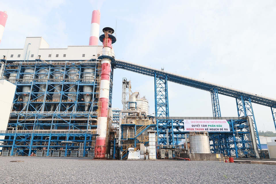 Nhà máy Nhiệt điện Mông Dương có công suất 1.080MW, sản lượng điện trung bình 6,5 tỷ kWh/năm. (Ảnh: Dương Giang/TTXVN)