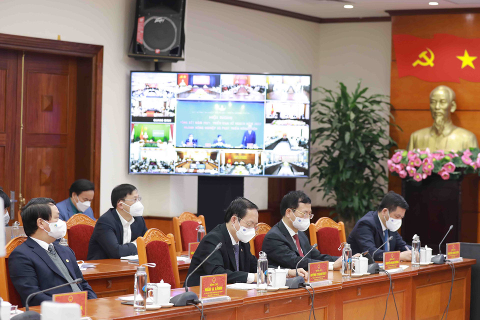 Đại biểu các bộ, ngành tham dự hội nghị. (Ảnh: Vũ Sinh/TTXVN)