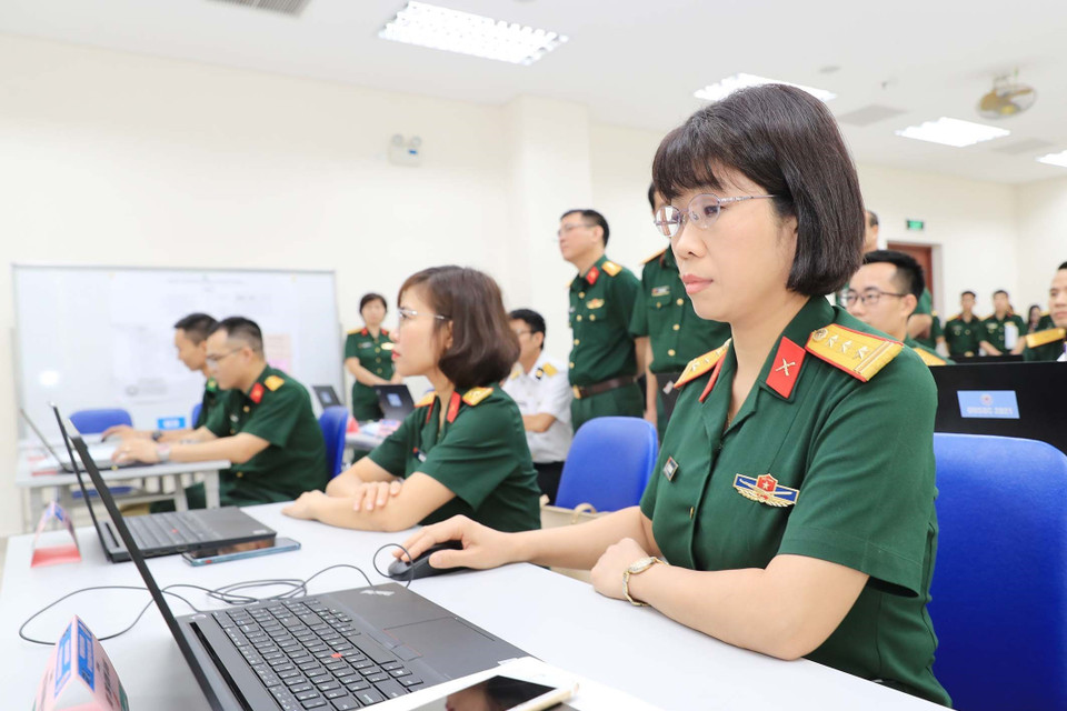 Các học viên tại lớp học. (Ảnh: Trọng Đức/TTXVN)