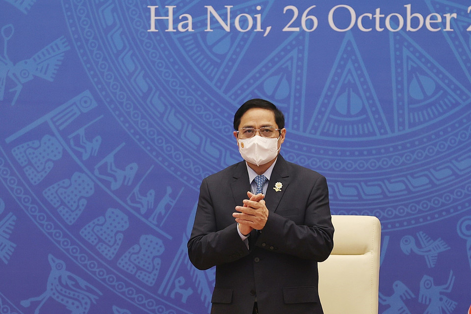 Thủ tướng Phạm Minh Chính tham dự Hội nghị cấp cao ASEAN lần thứ 38. (Ảnh: Dương Giang/TTXVN)