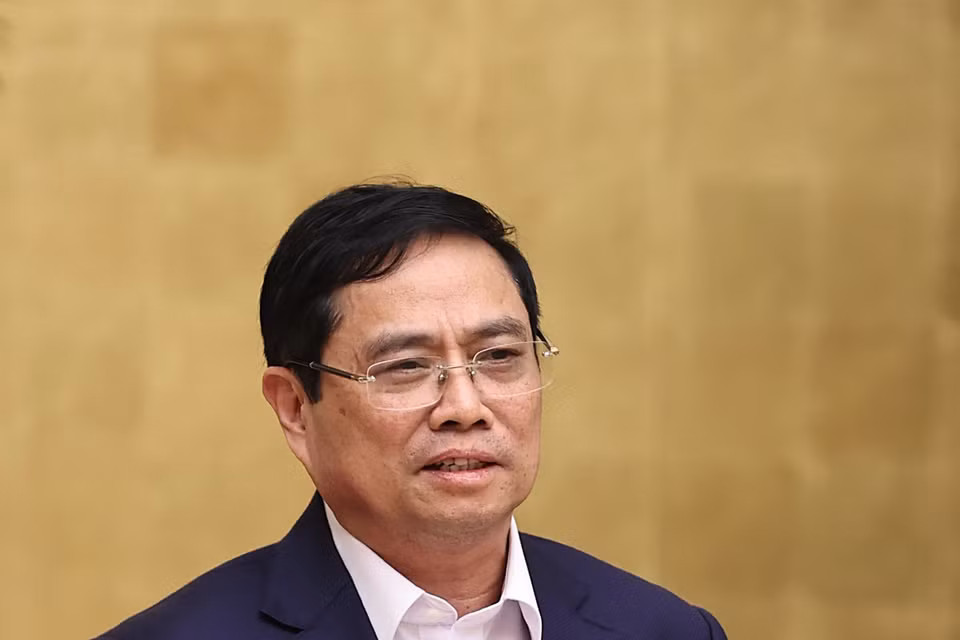 Thủ tướng Phạm Minh Chính phát biểu kết luận phiên họp. (Ảnh: Dương Giang/TTXVN)