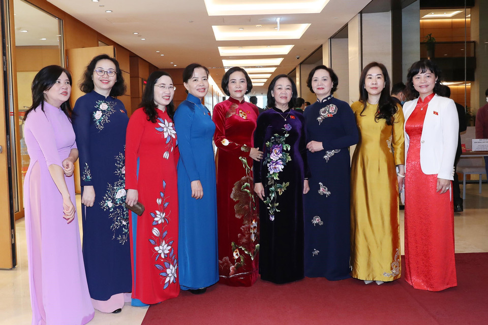 Các đại biểu Quốc hội dự phiên khai mạc. (Ảnh: Trọng Đức/TTXVN)