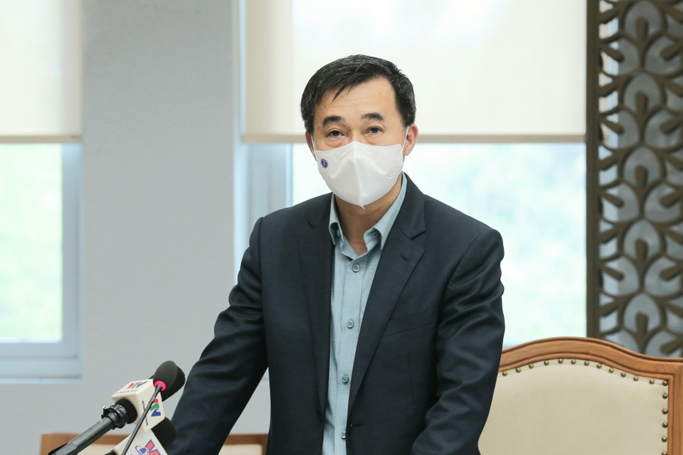 Thứ trưởng Bộ Y tế Trần Văn Thuấn phát biểu. (Ảnh: Doãn Tấn/TTXVN)