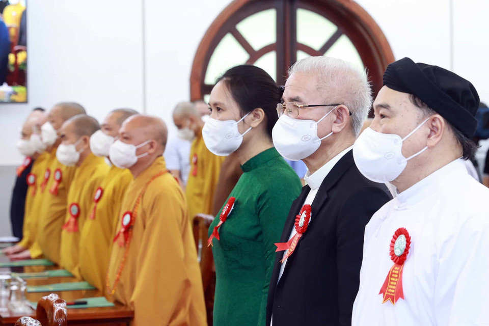 Hình ảnh các đại biểu tại lễ kỷ niệm. (Ảnh: Thống Nhất/TTXVN)