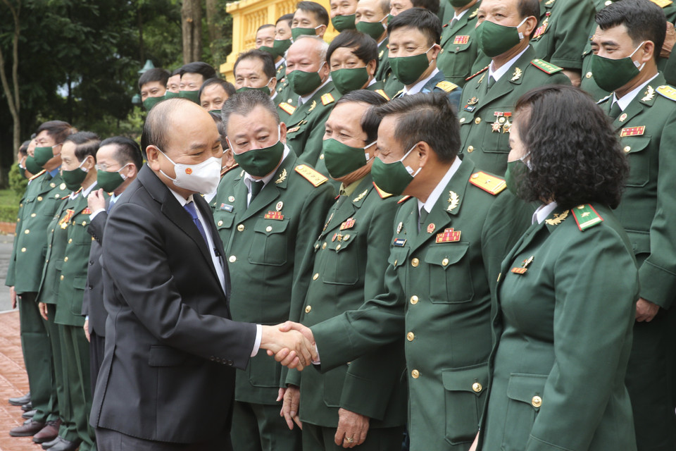 Buổi gặp mặt được tổ chức nhân kỷ niệm Ngày Doanh nhân Việt Nam 13/10. (Ảnh: Lâm Khánh/TTXVN)