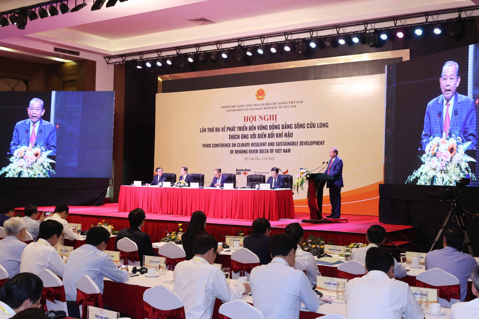  Phó Thủ tướng thường trực Chính phủ Trương Hòa Bình phát biểu khai mạc hội nghị. (Ảnh: Thống Nhất/TTXVN)