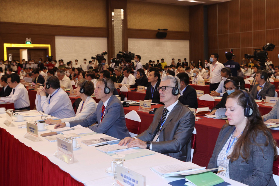 Các đại biểu quốc tế dự hội nghị. (Ảnh: Thống Nhất/TTXVN)