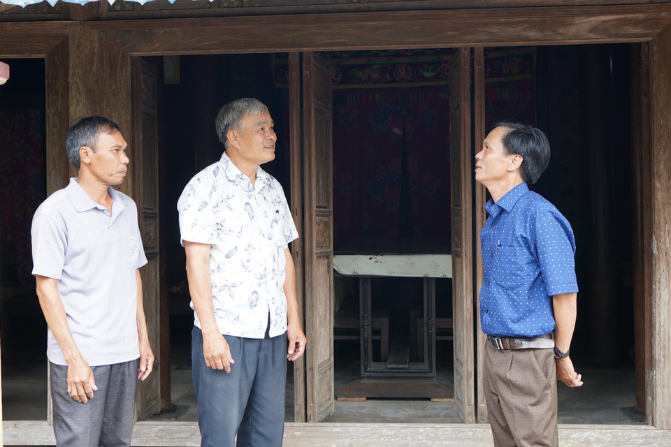 Ngôi nhà của ông Nguyễn Tiến Dũng (56 tuổi), thôn Hội Kỳ, xã Hải Chánh hậu duệ đời thứ 5 của ông giáo Độ, một trong những người có tiếng tăm của làng ngày trước. (Ảnh: Thanh Thủy/TTXVN)