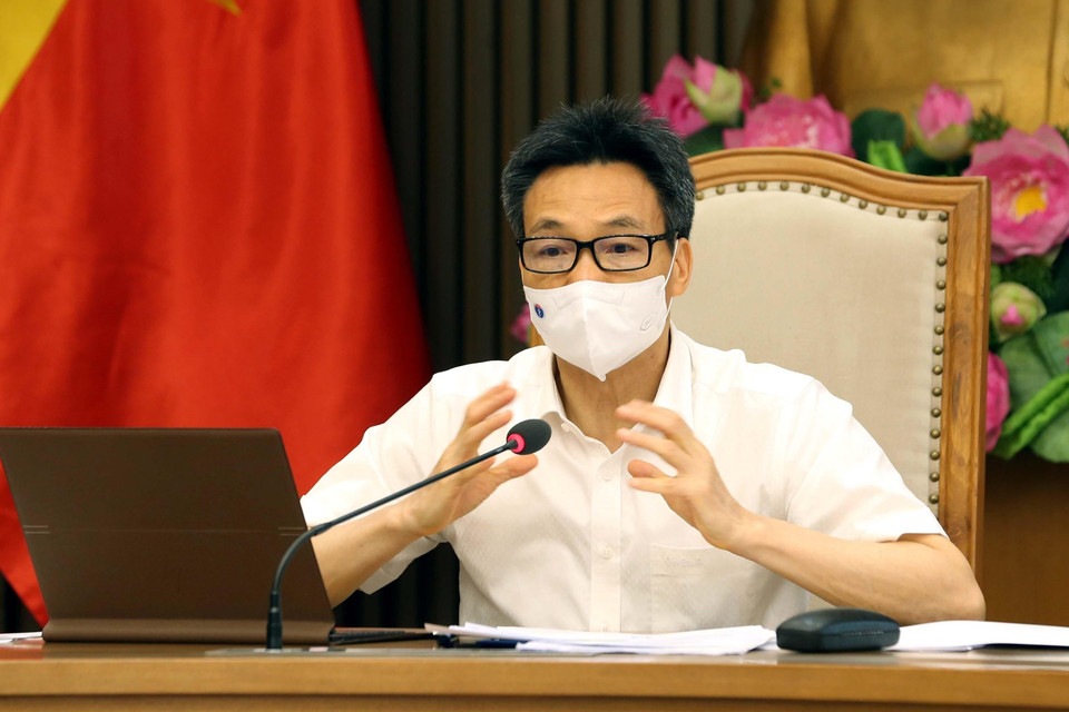 Phó Thủ tướng Chính phủ Vũ Đức Đam phát biểu chỉ đạo. (Ảnh: Phạm Kiên/TTXVN)