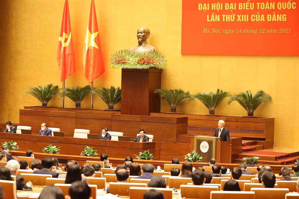 Tổng Bí thư Nguyễn Phú Trọng phát biểu chỉ đạo hội nghị. (Ảnh: Trí Dũng/TTXVN)